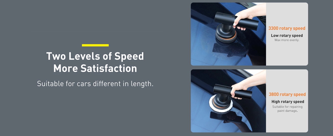 ماكينة تلميع كهربائية لاسلكية من باسيوس، 30 وات، 4000 مللي أمبير، لون أسود