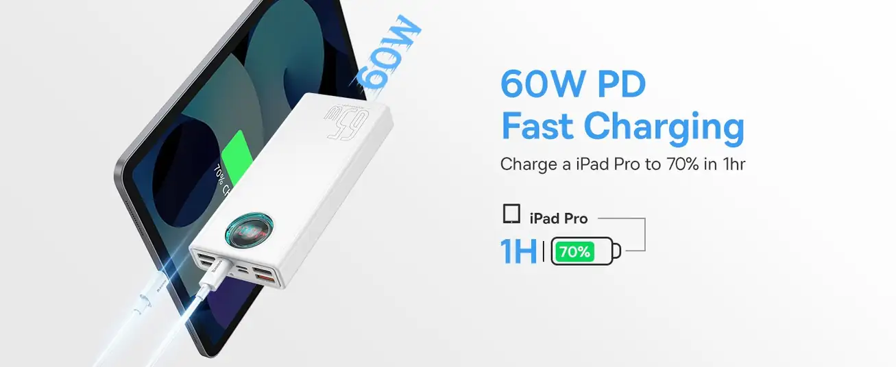 Baseus Amblight Digital Display Quick Charge Power Bank 30000mAh 65W