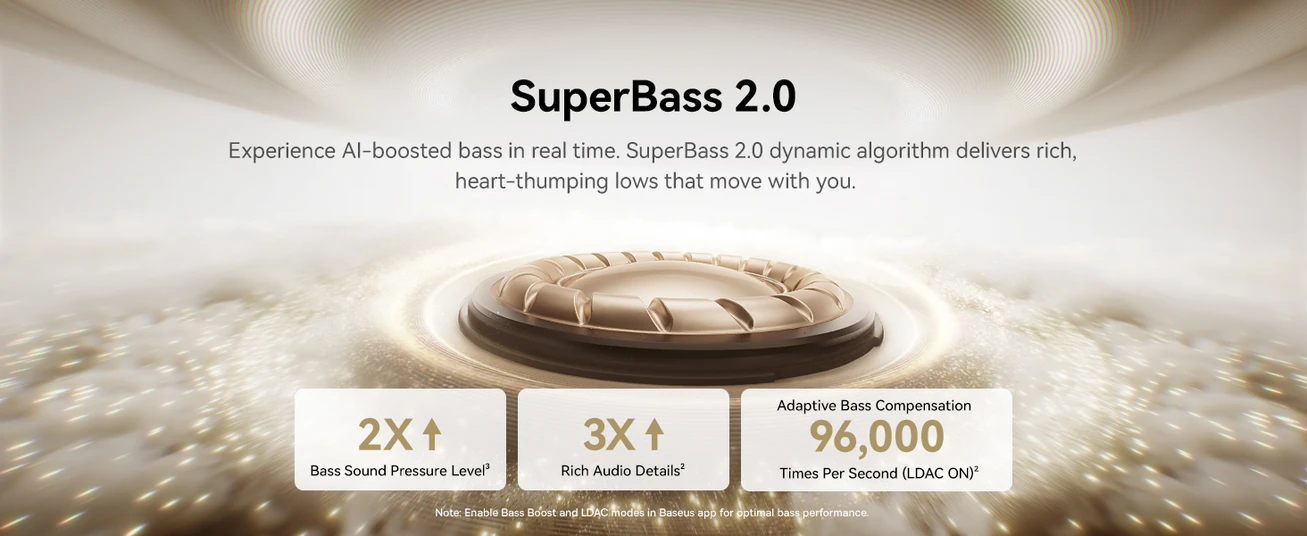 سماعات بيسوس بوي MC1 برو لاسلكية مفتوحة الأذن بلوتوث 6.0 صوت Hi