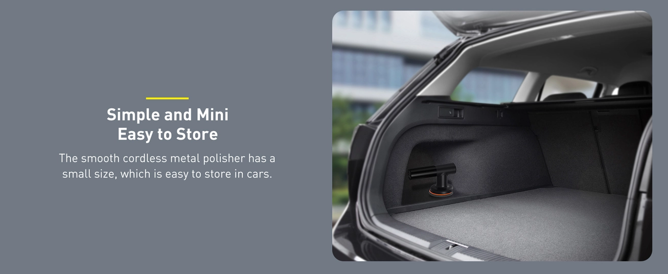 ماكينة تلميع كهربائية لاسلكية من باسيوس، 30 وات، 4000 مللي أمبير، لون أسود