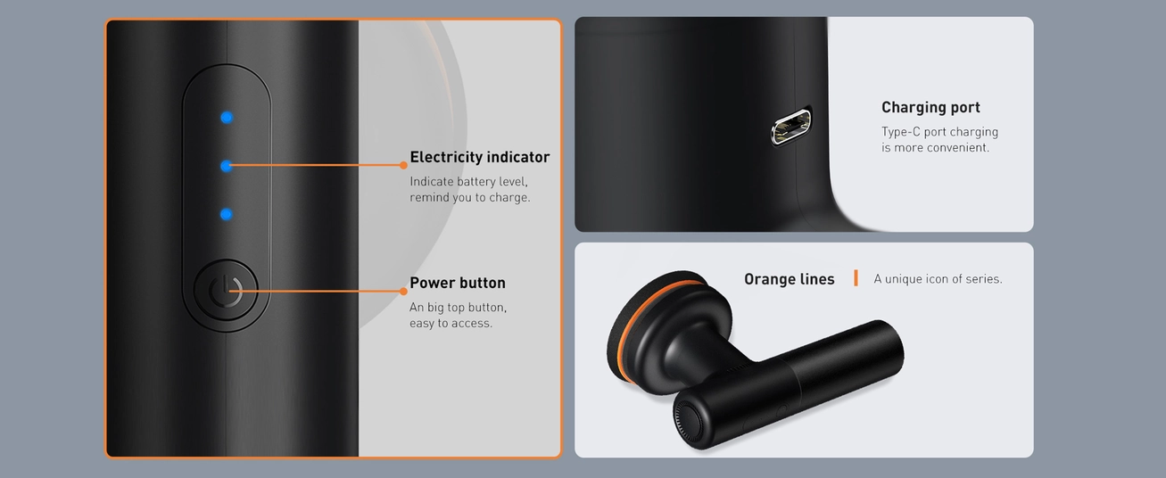 ماكينة تلميع كهربائية لاسلكية من باسيوس، 30 وات، 4000 مللي أمبير، لون أسود
