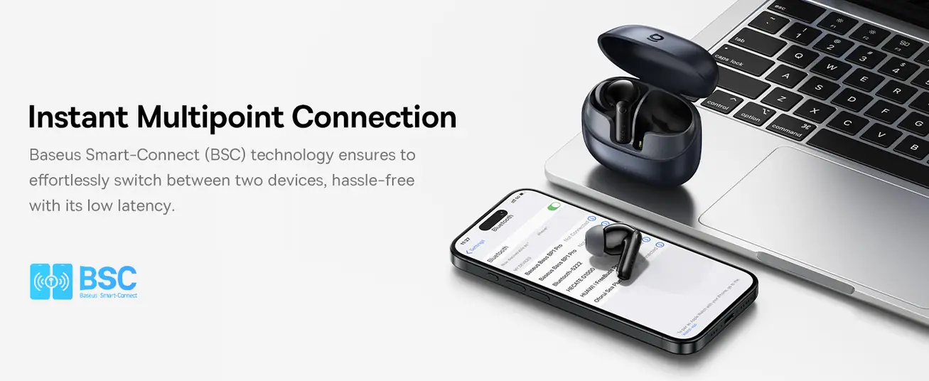 سماعات Baseus Bass BP1 Pro اللاسلكية – صوت Hi
