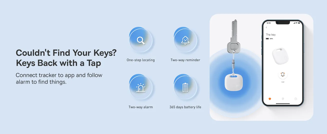 BASEUS T2 PRO Bluetooth Key Finder