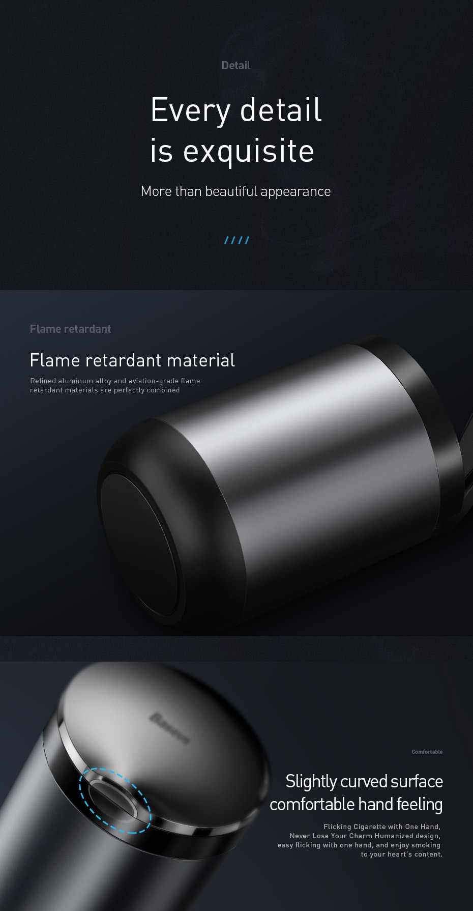 Baseus Premium Car Ashtray Black…