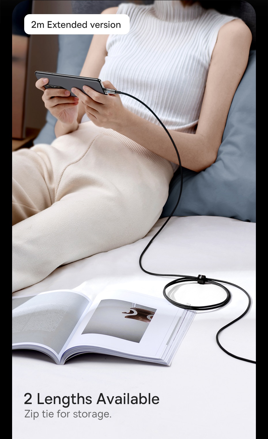 كابل Baseus USB C 100W 6A شحن سريع كابل بيانات من النوع C مضاد للانحناء لهاتف Huawei Xiaomi Samsung 1M