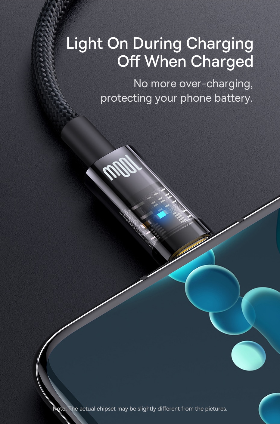 كابل Baseus USB C 100W 6A شحن سريع كابل بيانات من النوع C مضاد للانحناء لهاتف Huawei Xiaomi Samsung 1M