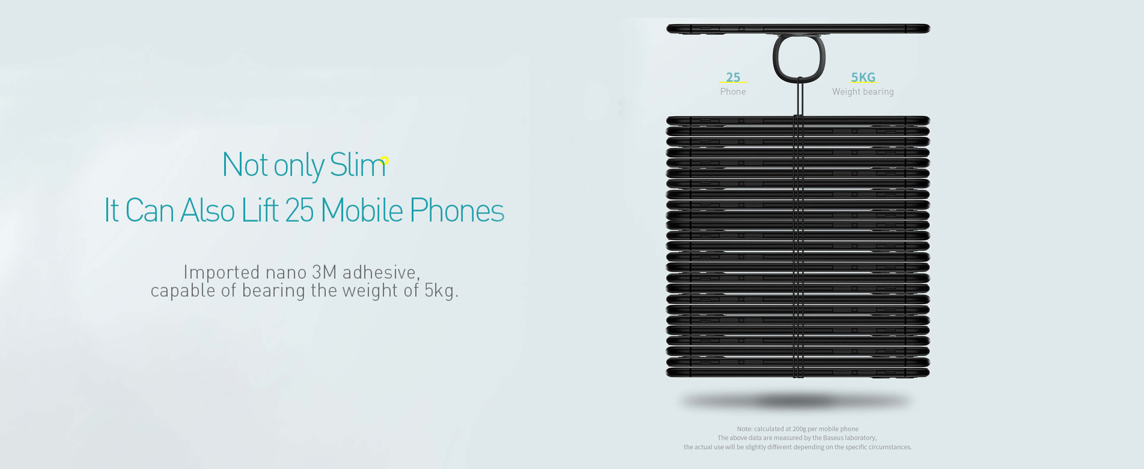 حامل حلقة الهاتف غير المرئي من Baseus