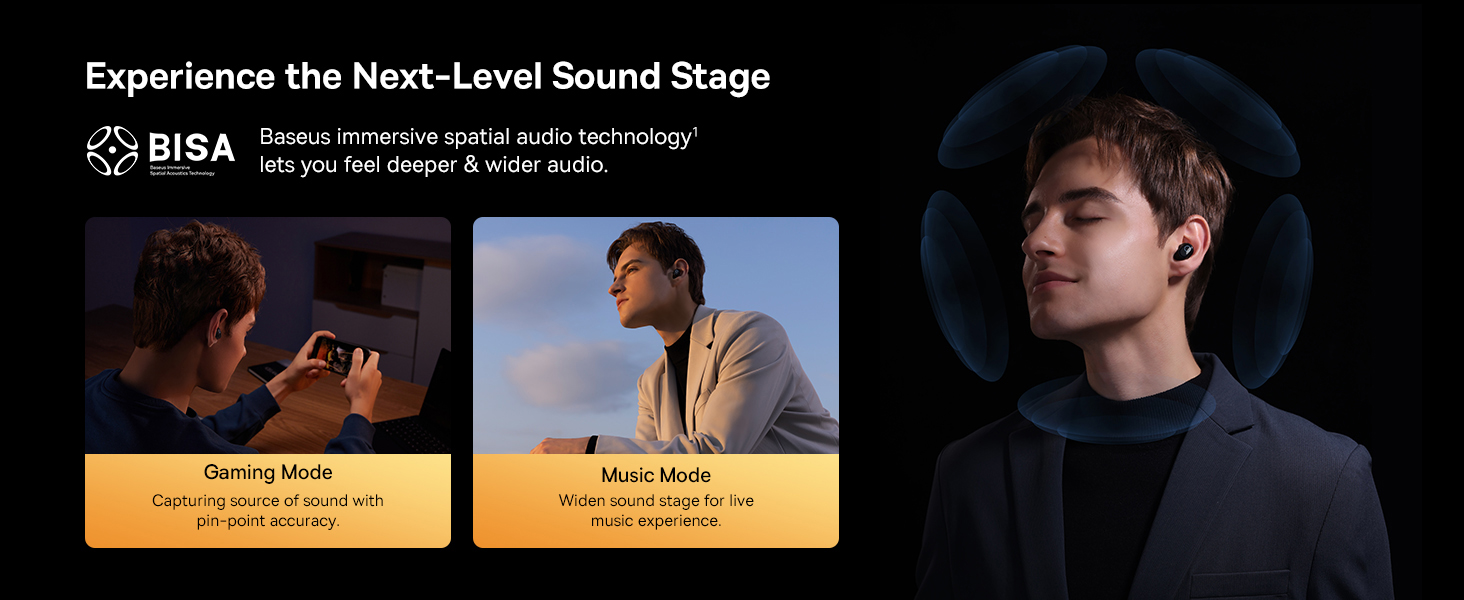 سماعات اذن لاسلكية Baseus Bowie WM03 True