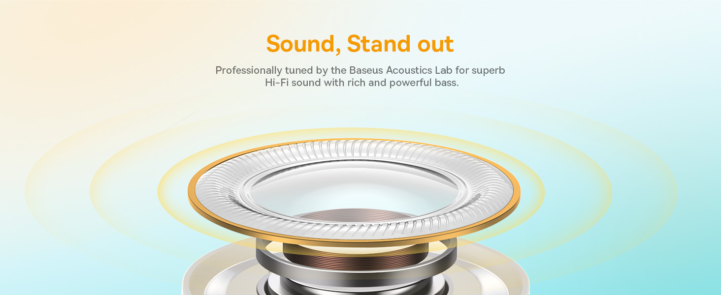 سماعات أذن Baseus Bowie EZ10 True اللاسلكية باللون الأبيض