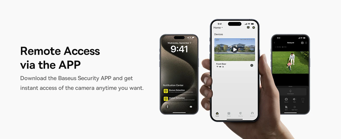 كاميرا BASEUS Security B1 في الهواء الطلق