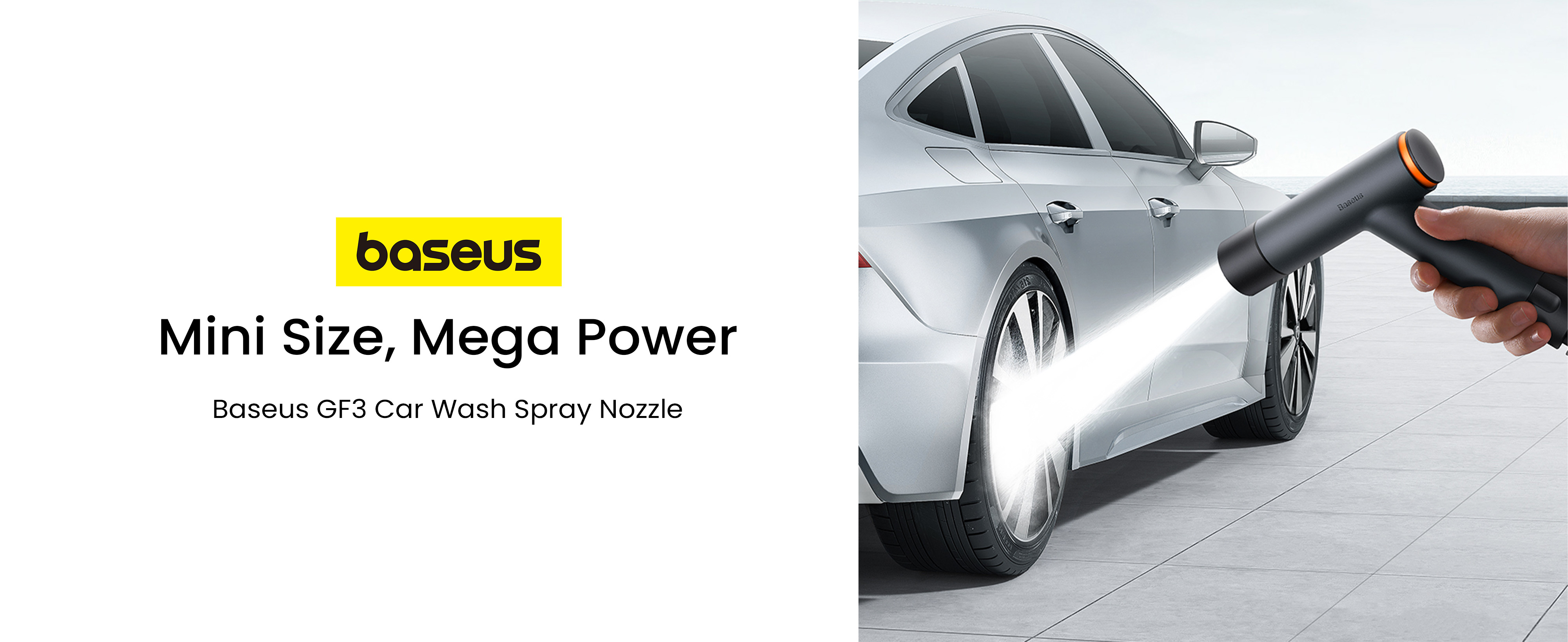 فوهة الري Baseus GF3 لخرطوم الحديقة (رمادي غامق)